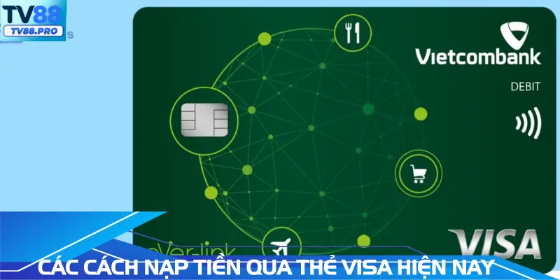 Các cách nạp tiền qua thẻ Visa hiện nay